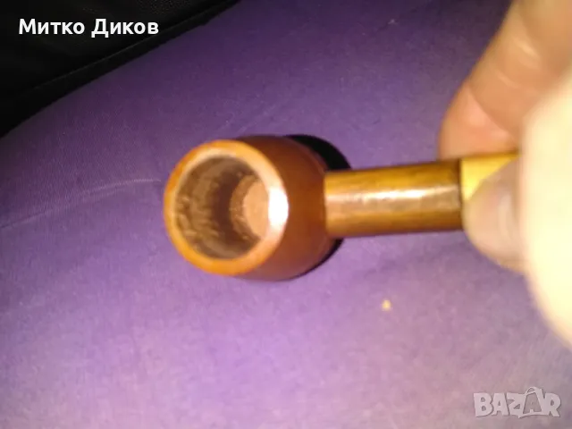 Дървена лула от соца отлична ръчна изработка, снимка 2 - Лули - 49799705