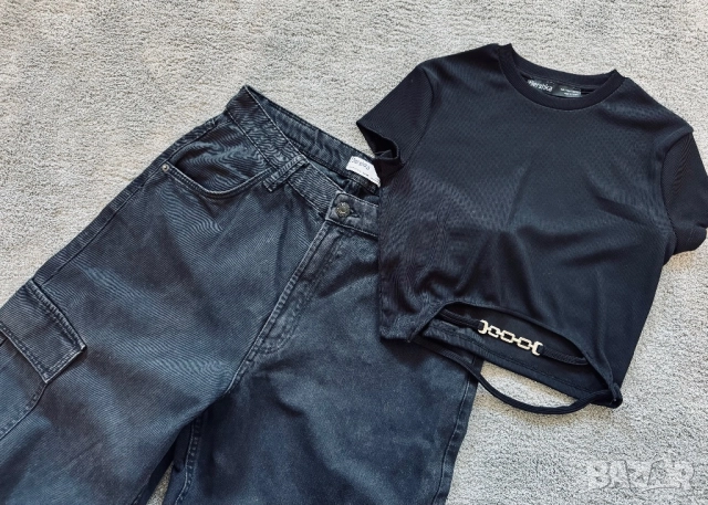 Дънки и блузка Bershka