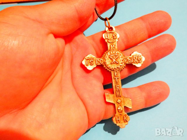 кръст, Старинен Руски православен бронзов георгиевски кръст с вързанка - съхранете част от историята