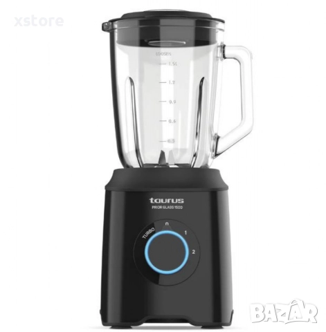 Блендер Taurus Prior Glass 1500 – 1500W, стъклена кана 1.8L, Turbo функция, ножове за лед, снимка 11 - Блендери - 52595820