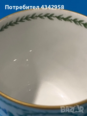 Чаша за чай Bernardaud Limoges с шарка Barbeaux.1980 г., снимка 3 - Антикварни и старинни предмети - 52896479