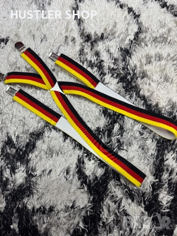 Мъжки винтич тиранти с флага на Германшя, снимка 2 - Колани - 53102249