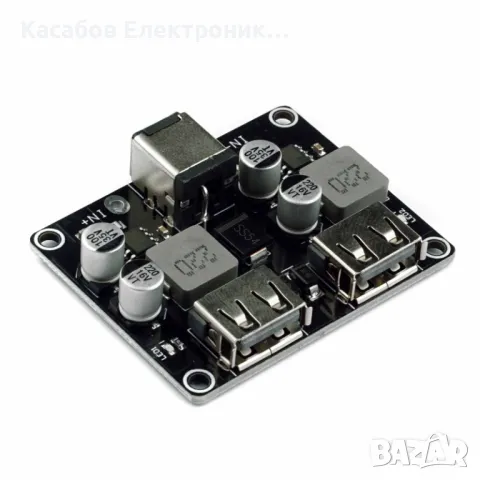 XFW-KC42-2 Модул за бързо зареждане на телефон 2xUSB Quick Charge порта QC3.0 6V-32V 24W