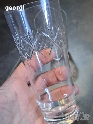 български стъклени чаши вода   20/1, снимка 3 - Чаши - 49108859