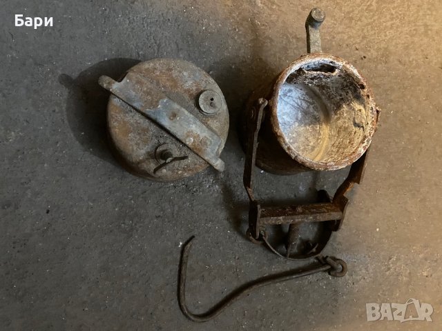 Стара миньорска лампа, снимка 18 - Други ценни предмети - 39279618