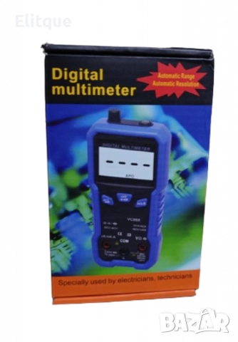 Автоматичен джобен цифров мултицет – Компактен и мощен инструмент за прецизни измервания "Без настро, снимка 6 - Друга електроника - 52716704