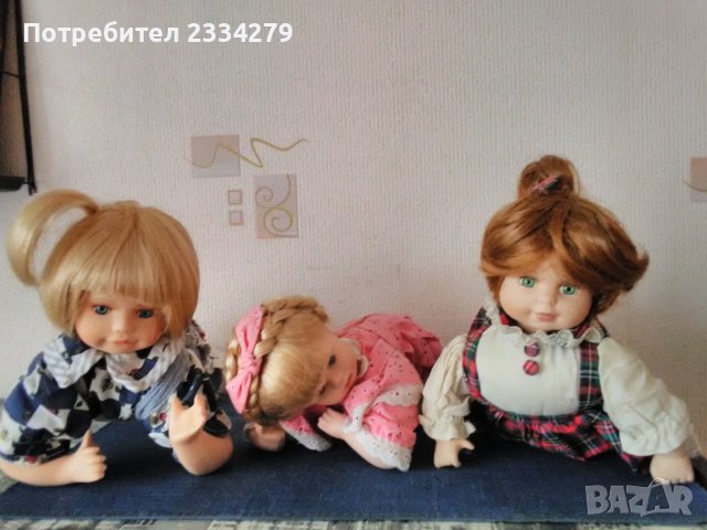  Порцеланови кукли,колекционерски, дължина 32см.