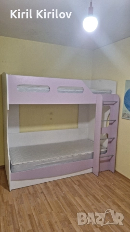 двуетажно легло с матраци , снимка 4 - Мебели за детската стая - 52480956