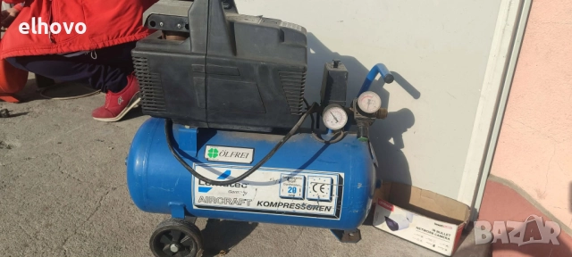 Компресор за въздух Lematec 24l, снимка 4 - Компресори - 52750516