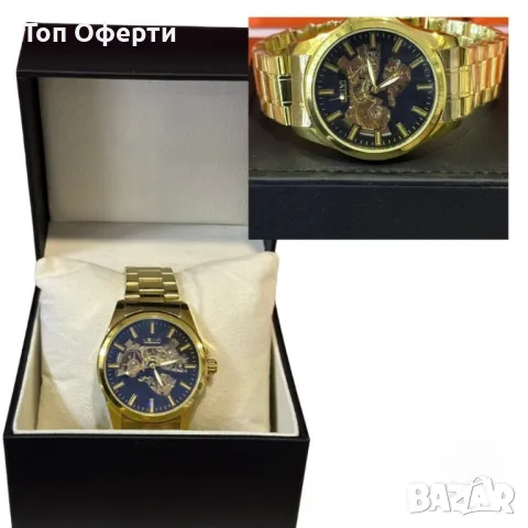 Луксозен златен часовник LEIYI - с прецизен циферблат, снимка 1