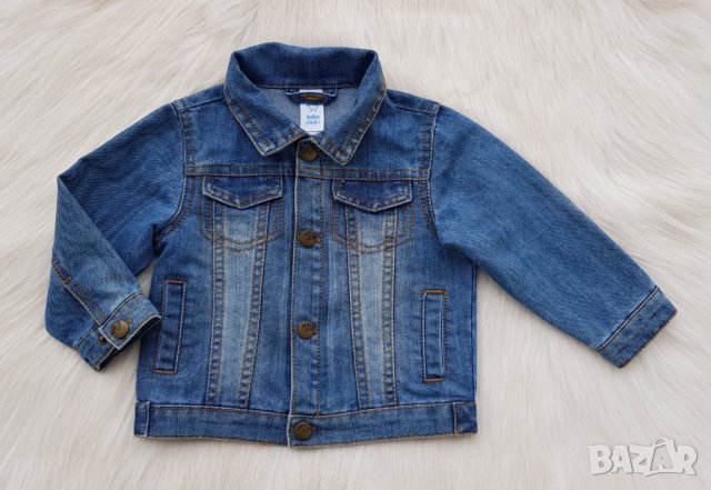 Бебешко дънково яке 6-9 месеца, снимка 1