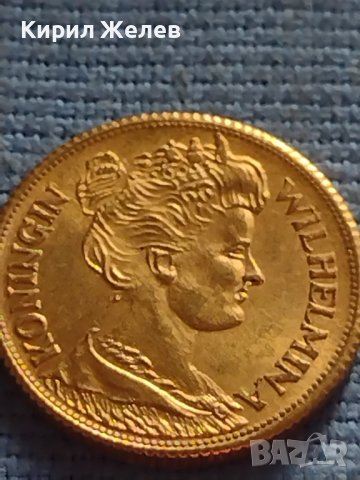 Рядка монета 5 гулдена 1912г. Нидерландия Вилхемина за КОЛЕКЦИОНЕРИ 34944, снимка 5 - Нумизматика и бонистика - 42682515