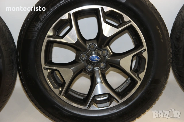 Алуминиеви джанти Subaru XV (2018-2026г.) 17 цола 5x100 56.1 Гуми 225 60 17 Michelin, снимка 7 - Гуми и джанти - 53933670