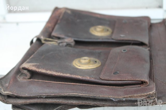 Кожена чанта 1960г, снимка 7 - Антикварни и старинни предмети - 35656083