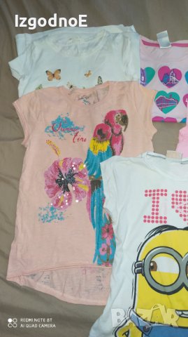 122-128 Лот детски тениски с къс ръкав, снимка 3 - Детски тениски и потници - 37058432