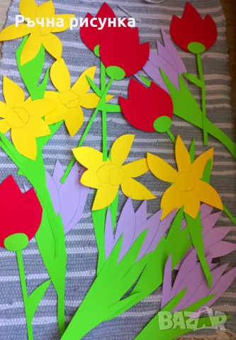 Ръчно изработена пролетна  и Великденска украса , снимка 10 - Декорация за дома - 50232181