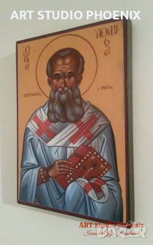 Икона на Свети Атанасий icona Sveti Atanasii, снимка 3 - Икони - 13117184