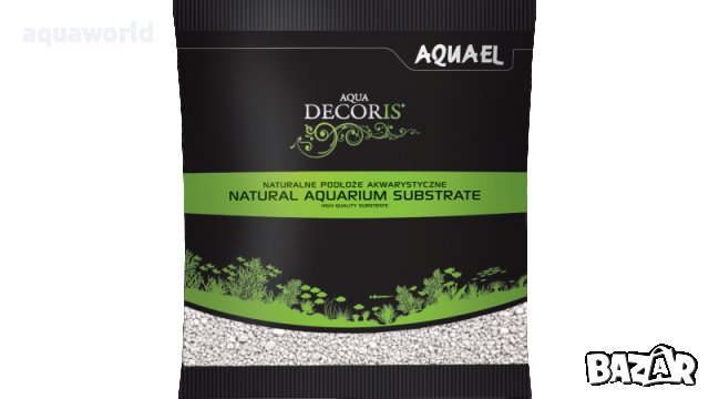 "Безплатна доставка "Aqua Decoris Coloured quartz WHITE 1KG, снимка 1 - Оборудване за аквариуми - 38396410