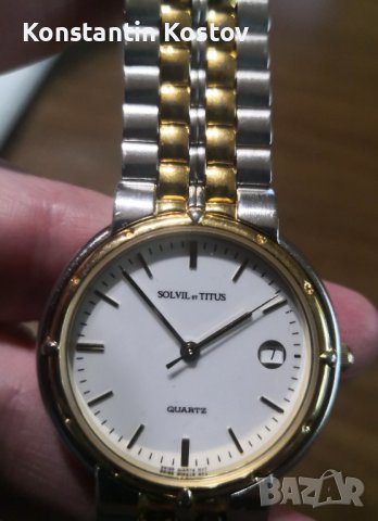 Мъжки елегантен швейцарски часовник!!!  TITUS Механизъм ЕТА 955.414, снимка 4 - Мъжки - 37088563