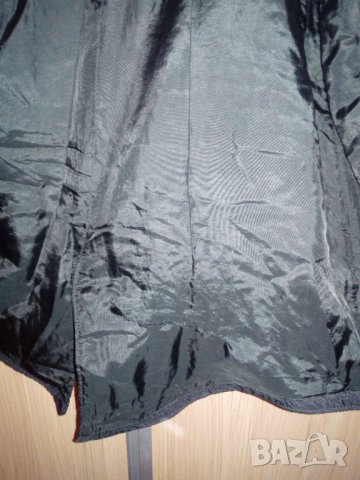 Черно олекотено яке пролет-есен с качулка и джобове, снимка 5 - Якета - 38496717