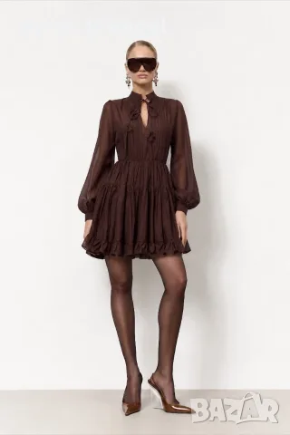 АVIN Рокля Burgundy Chocolate, снимка 2 - Рокли - 55852750