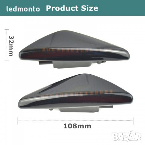 Бягащи лед мигачи, лед мигачи бягащ мигач BMW E70 X5 F25 X3 E71 X6 2007-2013, снимка 3 - Аксесоари и консумативи - 31094338