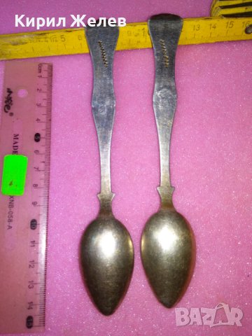 19 Век ОСМАНСКА ИМПЕРИЯ 2 ГОЛЕМИ СРЕБЪРНИ ЛЪЖИЦИ СРЕБРО 800 МАЙСТОРСКИ с ТУГРА ЩЕМПЕЛ и НИШАН 43166, снимка 14 - Антикварни и старинни предмети - 44377128