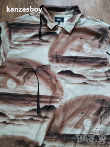 Stussy Island Shirt - страхотна мъжка риза Л, снимка 4 - Ризи - 51571286