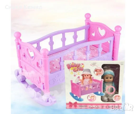 Кукла бебе с люлеещо легло, снимка 2 - Кукли - 47961504
