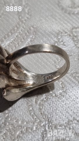 Красив сребърен пръстен 925 проба , снимка 7 - Пръстени - 44297607