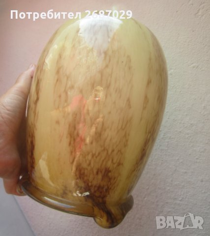 Стъкло - красива стара стъклена ваза, голяма, снимка 6 - Вази - 30125824