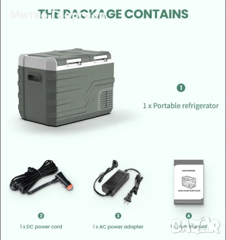 Продавам преносим компресорен мини хладилник-фризер 12/24V DC 100-240V AC Alpicool  40L, снимка 7 - Хладилни чанти - 51396333