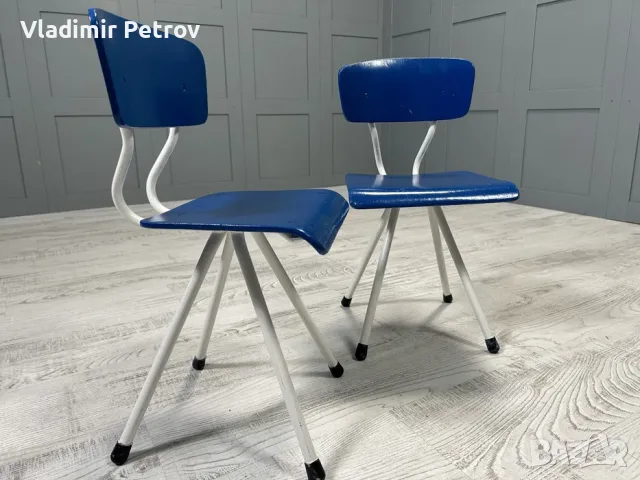 Винтидж детски столчета Н066, снимка 2 - Столове - 56019268