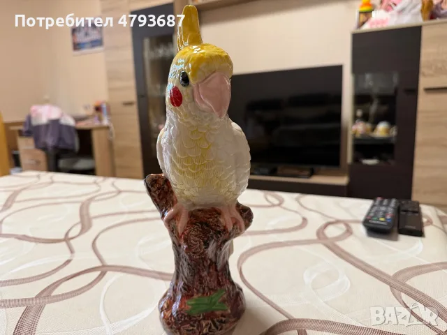 Порцеланов папагал Корела, снимка 4 - Антикварни и старинни предмети - 56344320