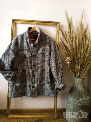 Дамско марково карирано яке тип риза