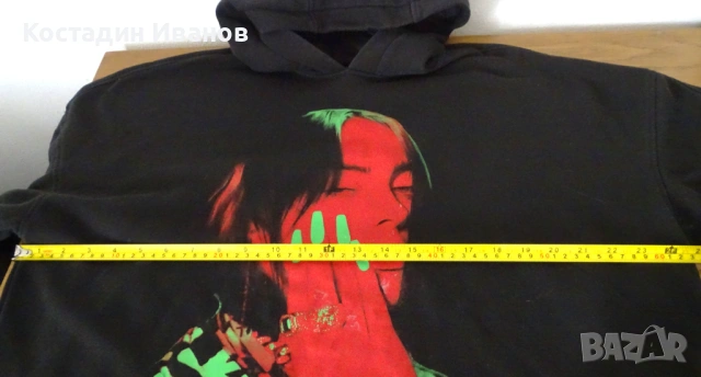 Billie Eilish H&M дамски суичър широк размер L Били Айлиш, снимка 7 - Суичъри - 53138080