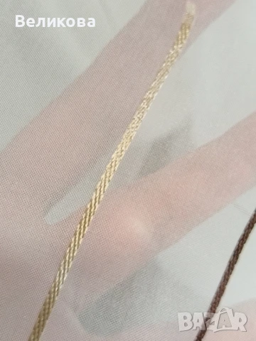 модел за тънко перде с деликатни чертички, снимка 3 - Пердета и завеси - 50561227