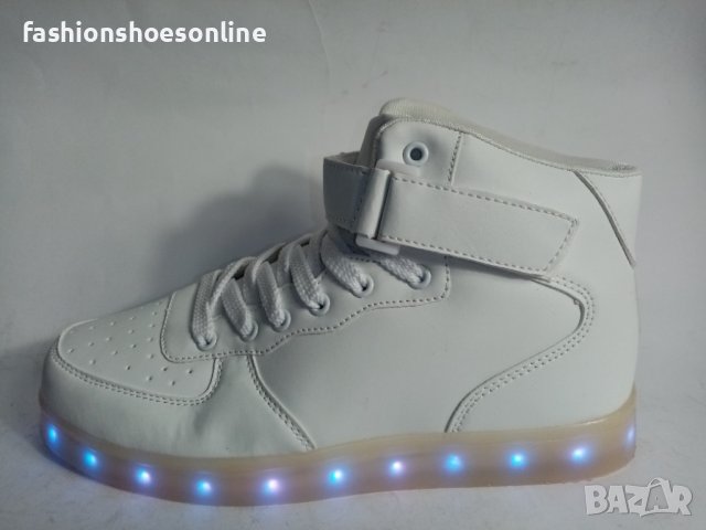 Кецове  светещи с USB зарядно. , снимка 2 - Кецове - 39590136