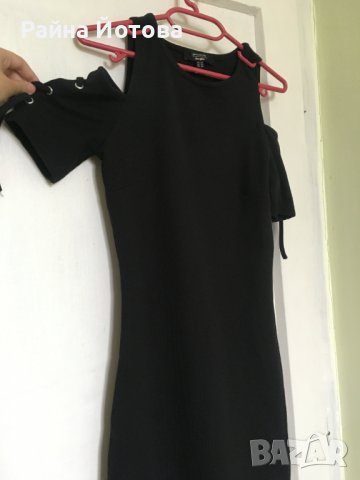 Чисто нова черна рокля по тялото, размер XS, снимка 3 - Рокли - 37340635