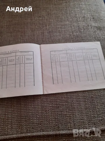 Стара авансова книжка на кооператора, снимка 3 - Други ценни предмети - 49560844