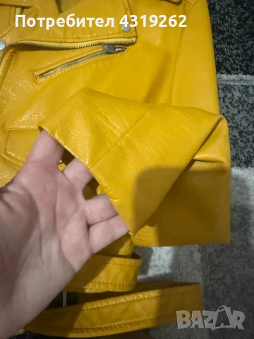 Кожено яке ZARA, снимка 4 - Якета - 50999251