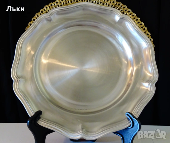 Калаена чиния за стена,гравиране,снимка,650 гр. 