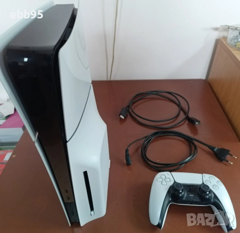 PlayStation 5 slim дисков вариант с 1 контролер и кабели.