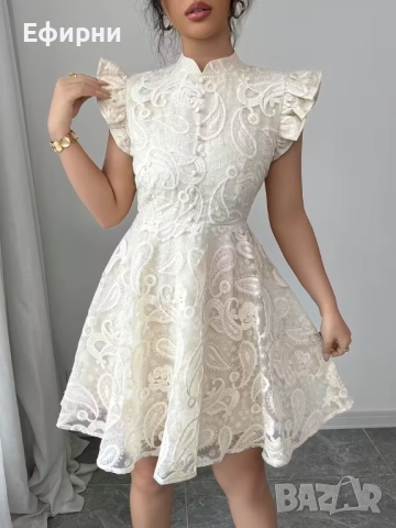 Дантелена рокля, нежна рокля, Елегантна рокля, снимка 4 - Рокли - 51838430