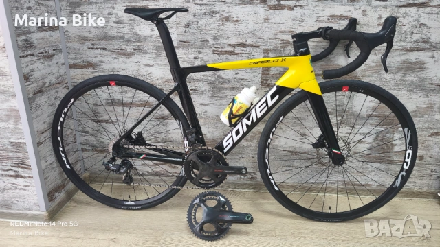 Карбонов аеро шосеен велосипед Somec Diablo X Disc Campagnolo Super Record EPS 2x12 Fulcrum | S