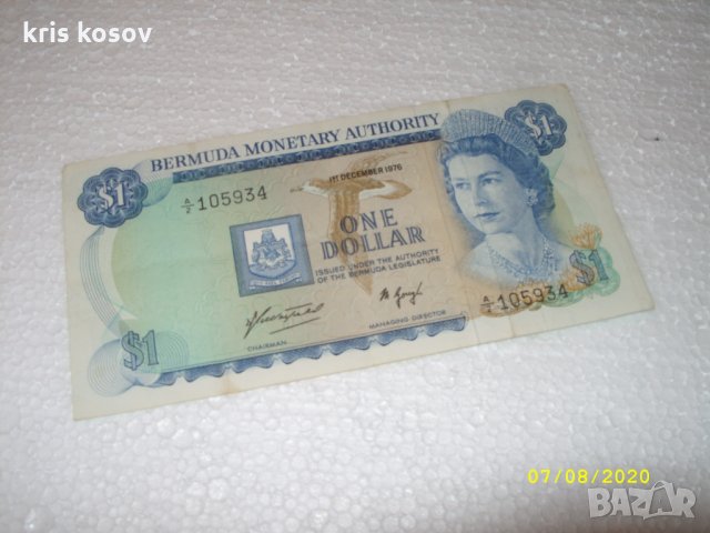 БЕРМУДА 1 ДОЛАР 1976 г, снимка 1