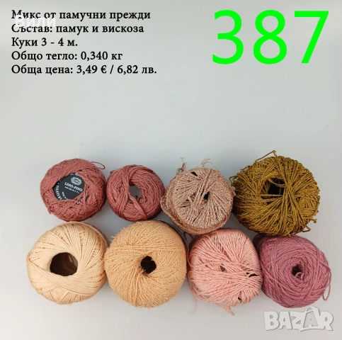 Евтини прежди в малки количества - нови и остатъци , снимка 13 - Други - 52042530