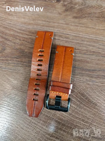 Garmin Chestnut Leather 26mm оригинална кожена каишка 70 Евро