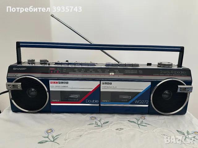 SHARP WQ 272 Japan , снимка 11 - Радиокасетофони, транзистори - 56295146