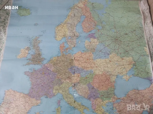 Пътна карта на Европа М 1:400000, снимка 5 - Други ценни предмети - 50393329